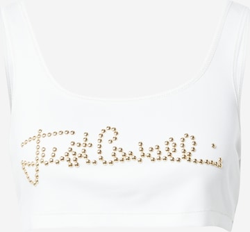 Just Cavalli Top in White: front