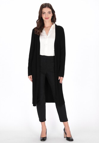 usha BLACK LABEL Gebreid vest in Zwart: voorkant