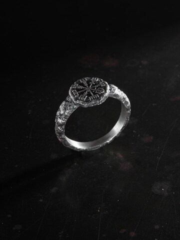 Bague 'VEGVISIR ON STONE' REYTEL en argent
