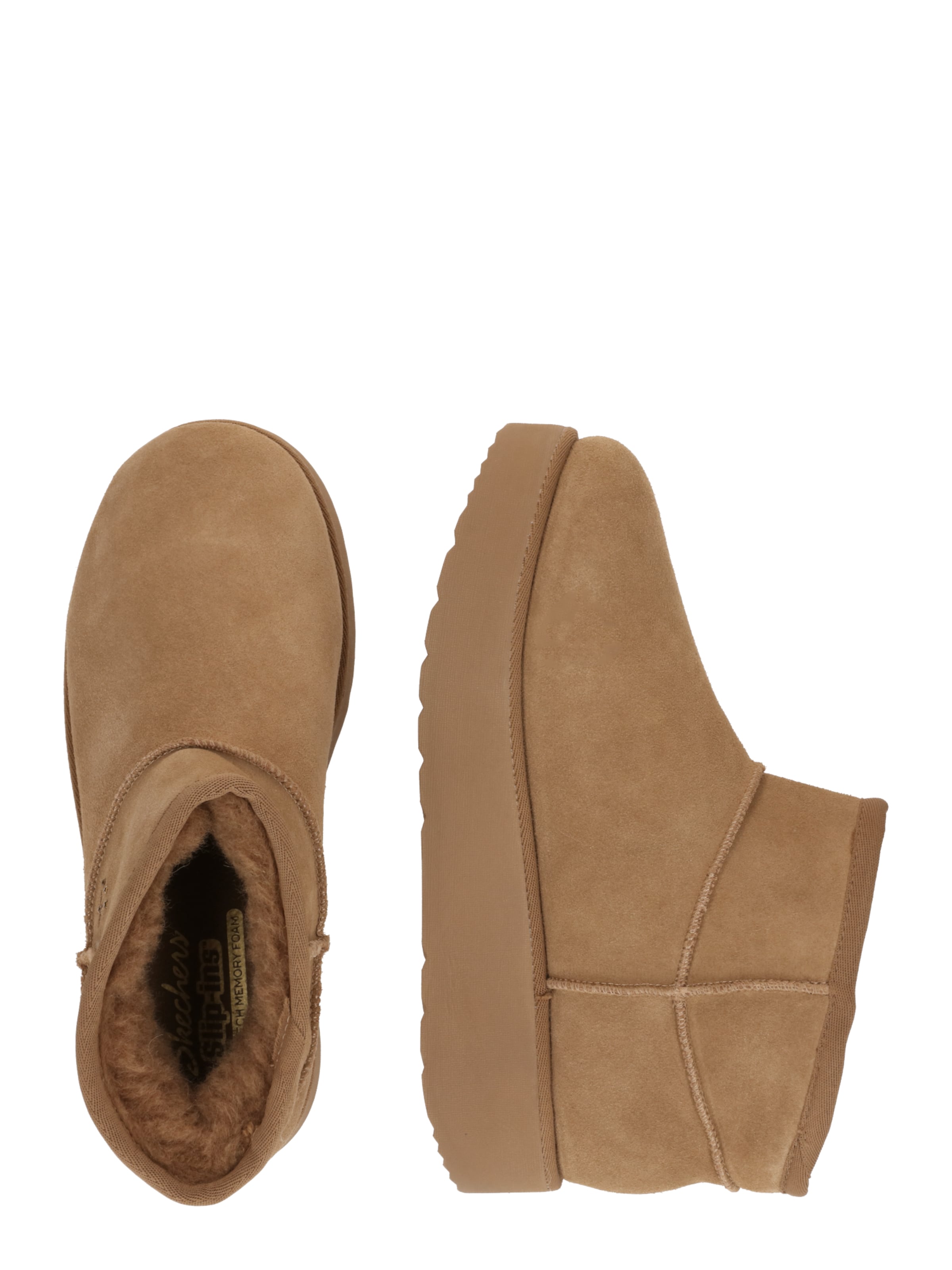 SKECHERS Botki 'KEEP COZY' w kolorze brązowy