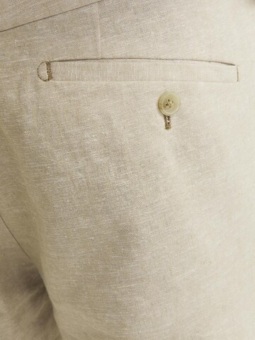 Coupe slim Pantalon à plis 'RIVIERA' JACK & JONES en beige