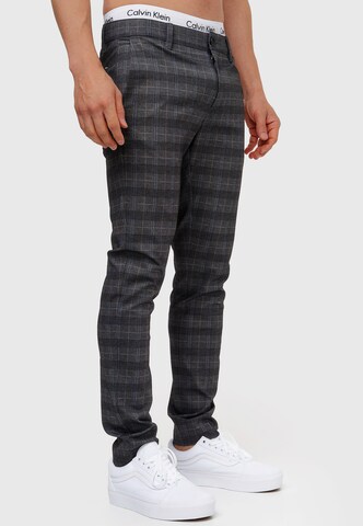 INDICODE JEANS Slimfit Chinohose 'Rodekro' in Grau