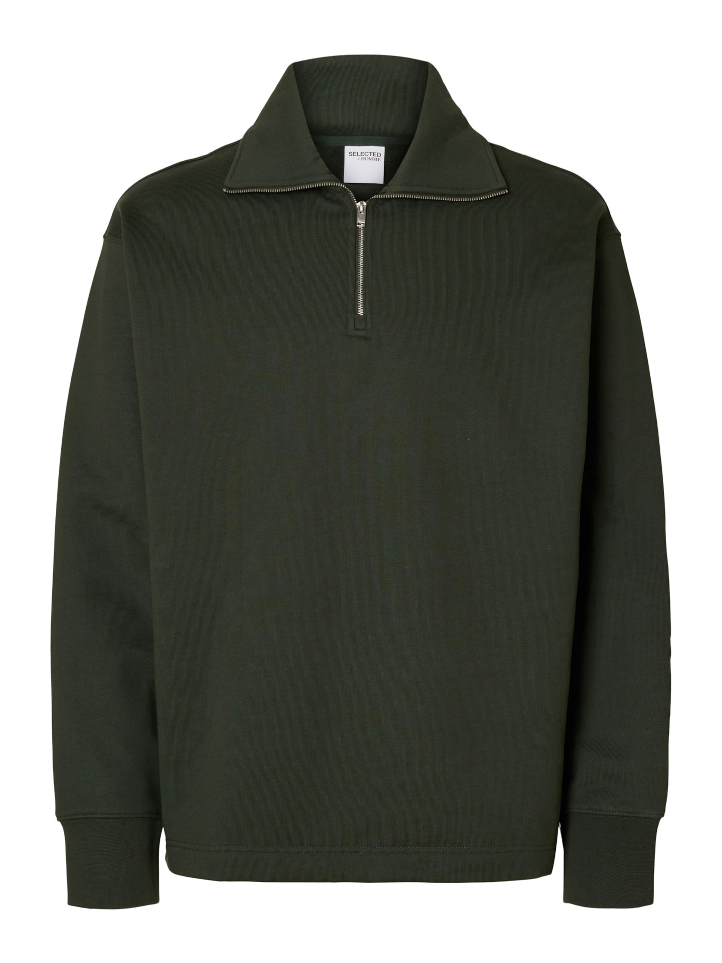 SELECTED Sweatshirt 'SLHAron' in Green: front