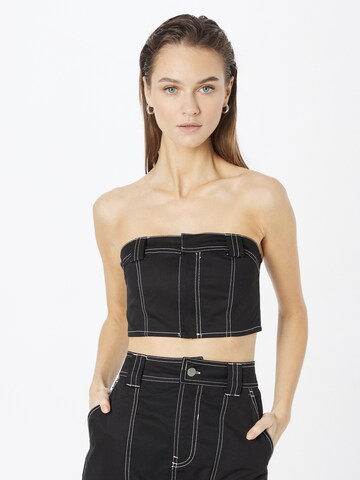 Nasty Gal Top in Black: front