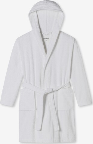 SCHIESSER Short Bathrobe in White: front