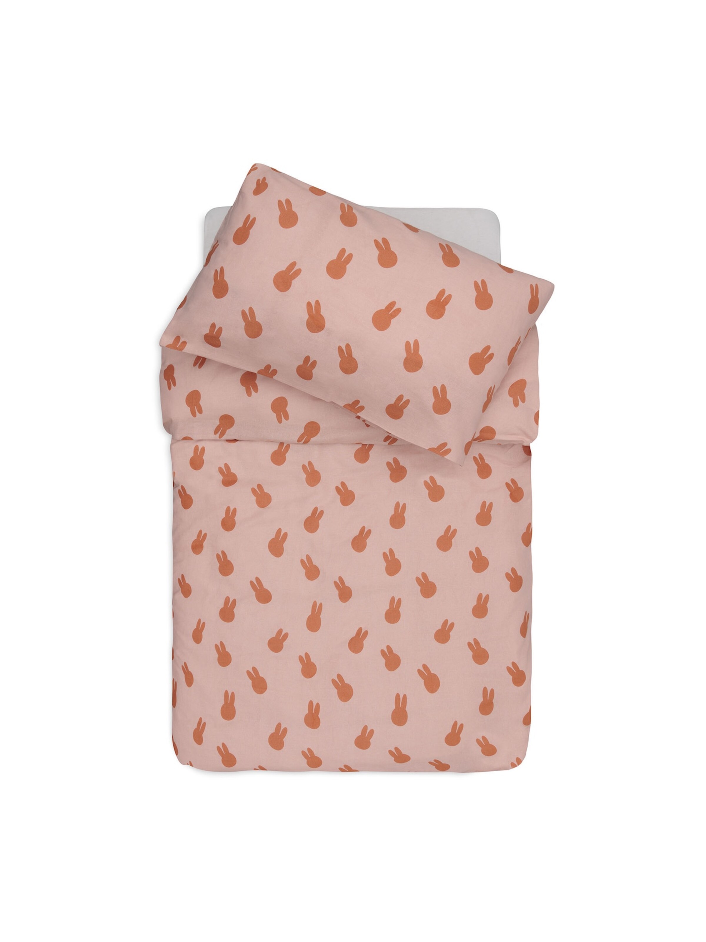 Jollein Bettlaken 'Miffy Shadow' in Pink: Vorderseite