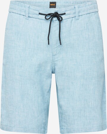 BOSS Tapered Chino trousers in Blue: front