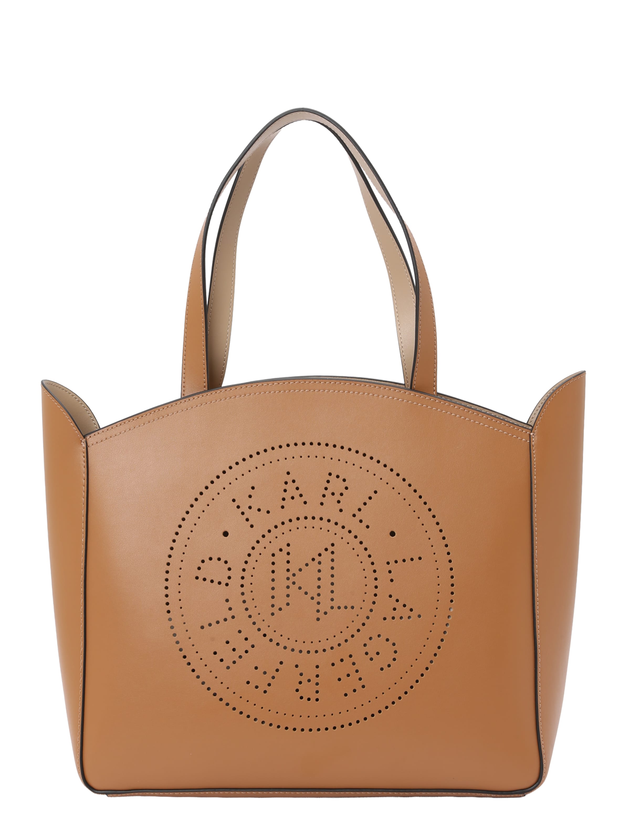 Karl Lagerfeld Μεγάλη τσάντα 'Essentials' σε καφέ: μπροστά