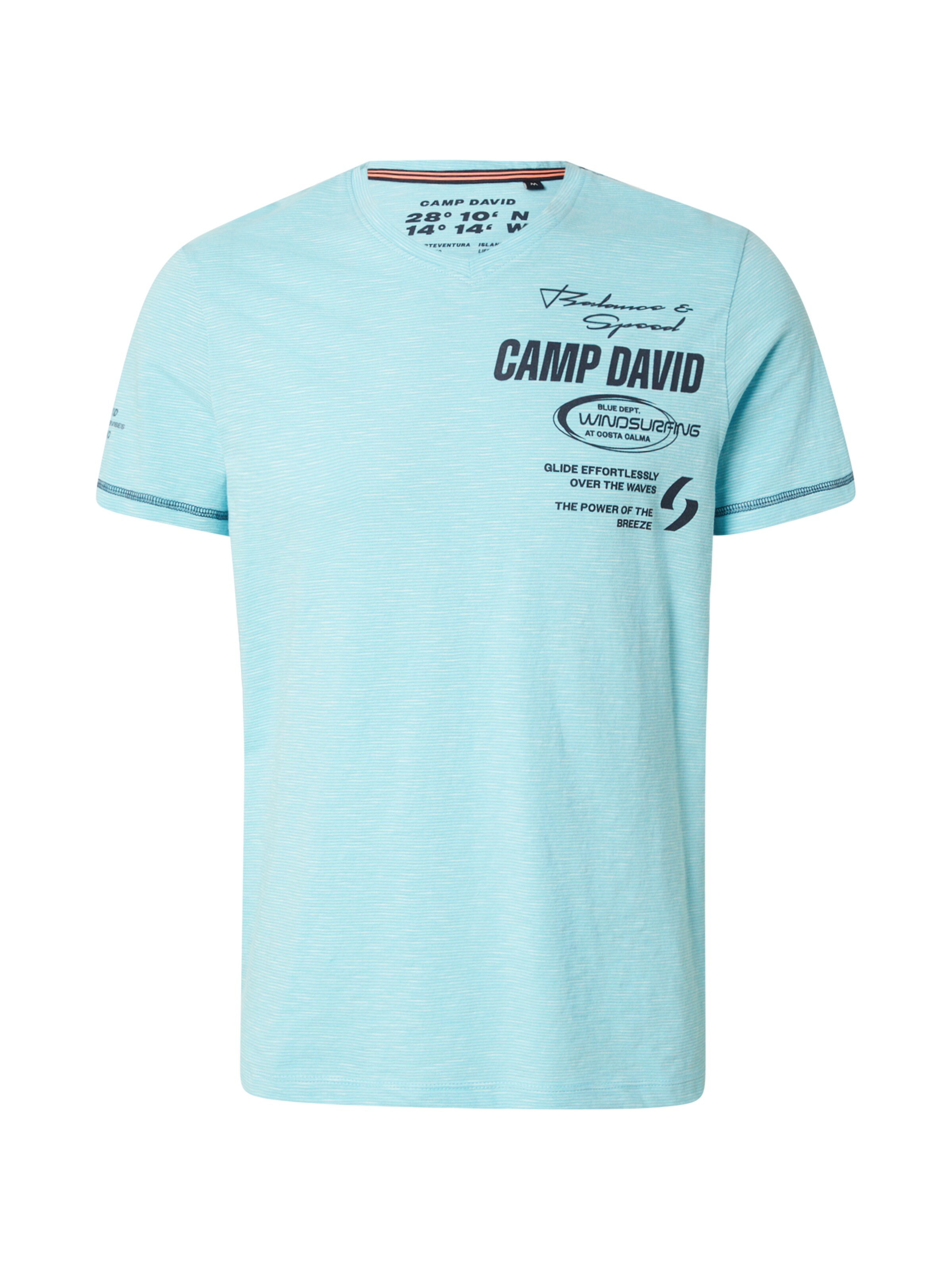 CAMP DAVID - Camiseta en azul: frente