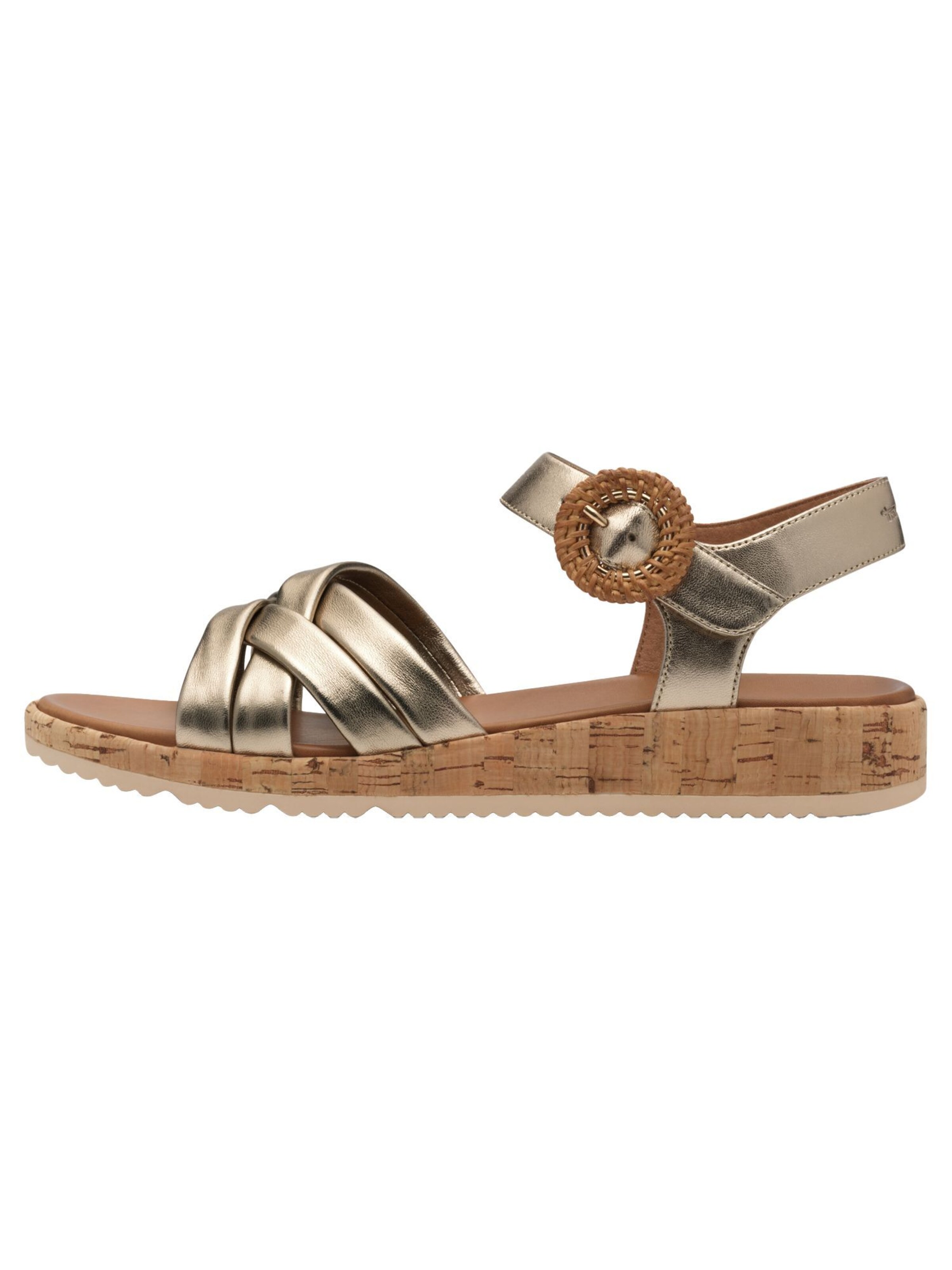 Tamaris Sandalen met riem in Brons