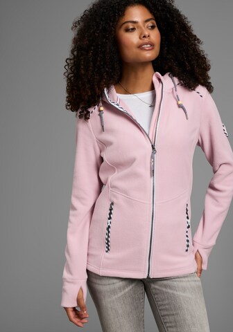 KangaROOS Fleece Jacket in Pink