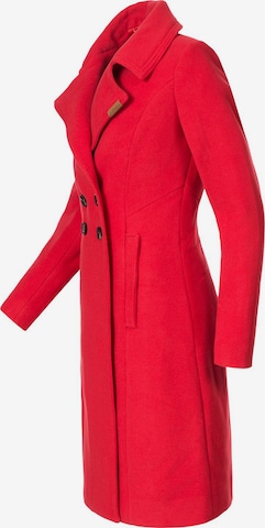 NAVAHOO Between-Seasons Coat 'Wooly' in Red