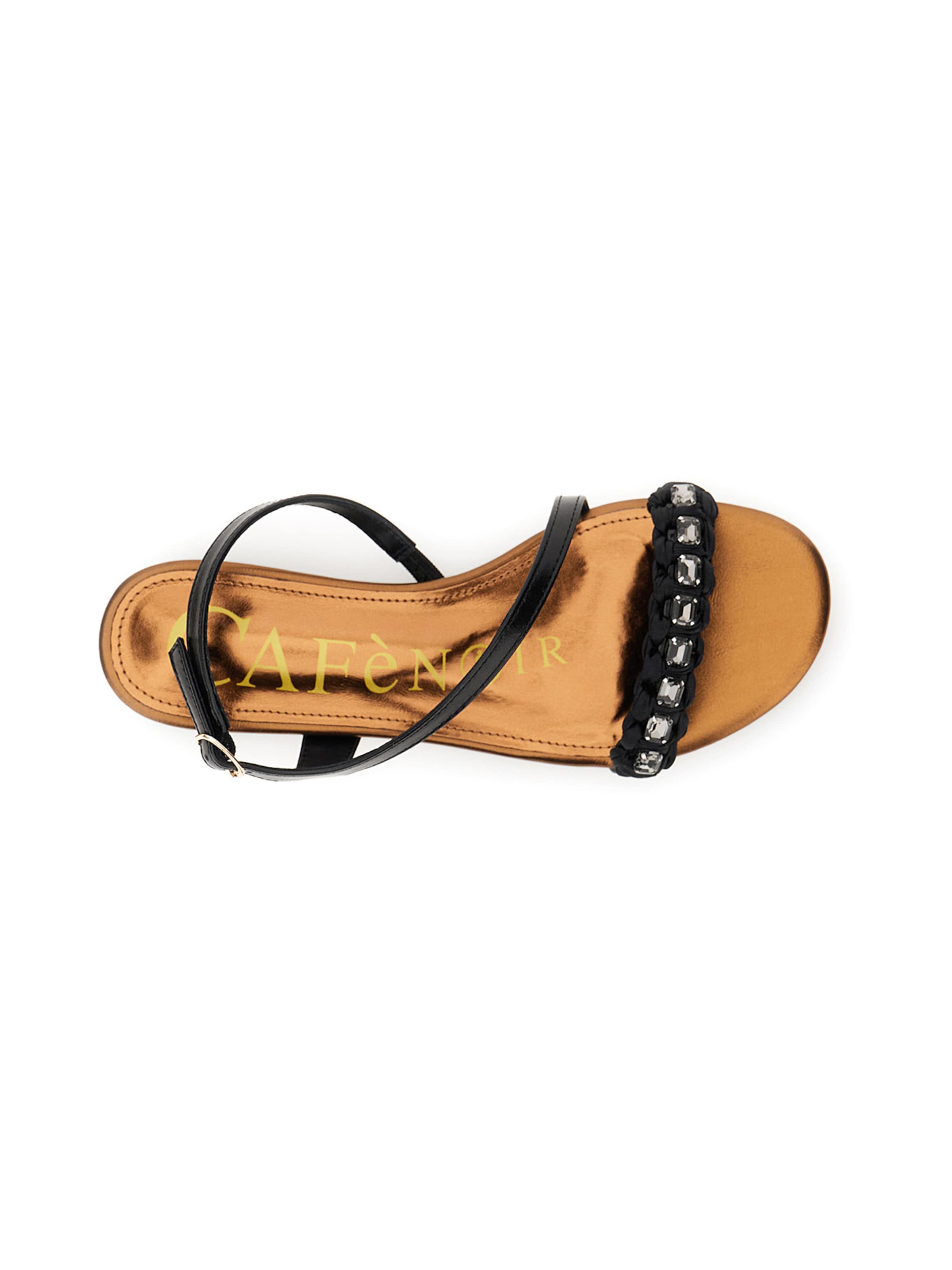 CAFè NOIR Sandalen met riem in Zwart