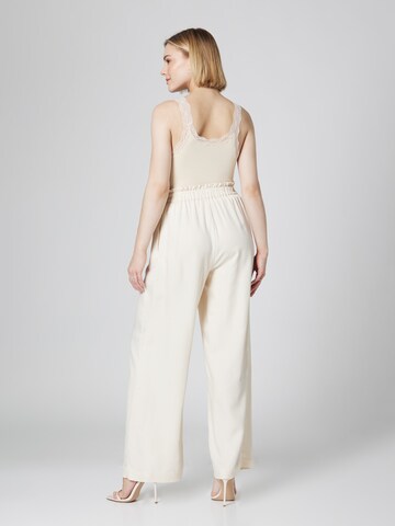Guido Maria Kretschmer Women Wide leg Pleat-Front Pants 'Rabea ' in White: back
