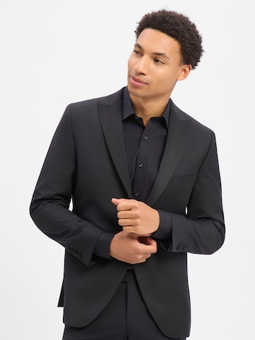 WILVORST Regular Fit Sakko in Schwarz: Vorderseite