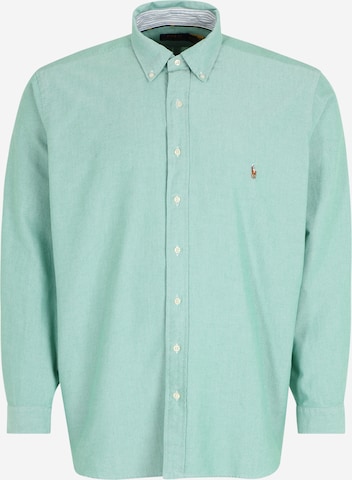 Polo Ralph Lauren Big & Tall Regular fit Риза в зелено: отпред