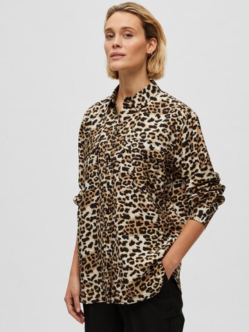 Chemisier 'Salli' SELECTED en beige