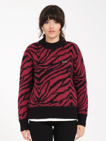 Volcom Sweater 'Zebra' in Purple: front
