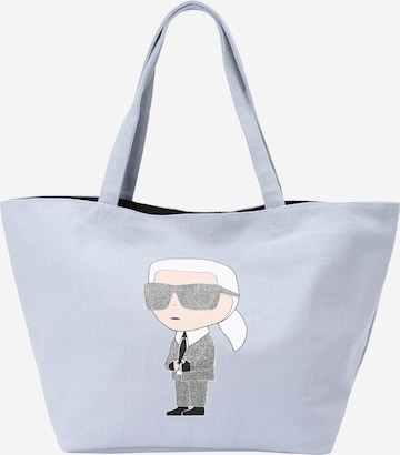 Karl Lagerfeld Μεγάλη τσάντα 'Ikonik 2.0' σε μπλε: μπροστά