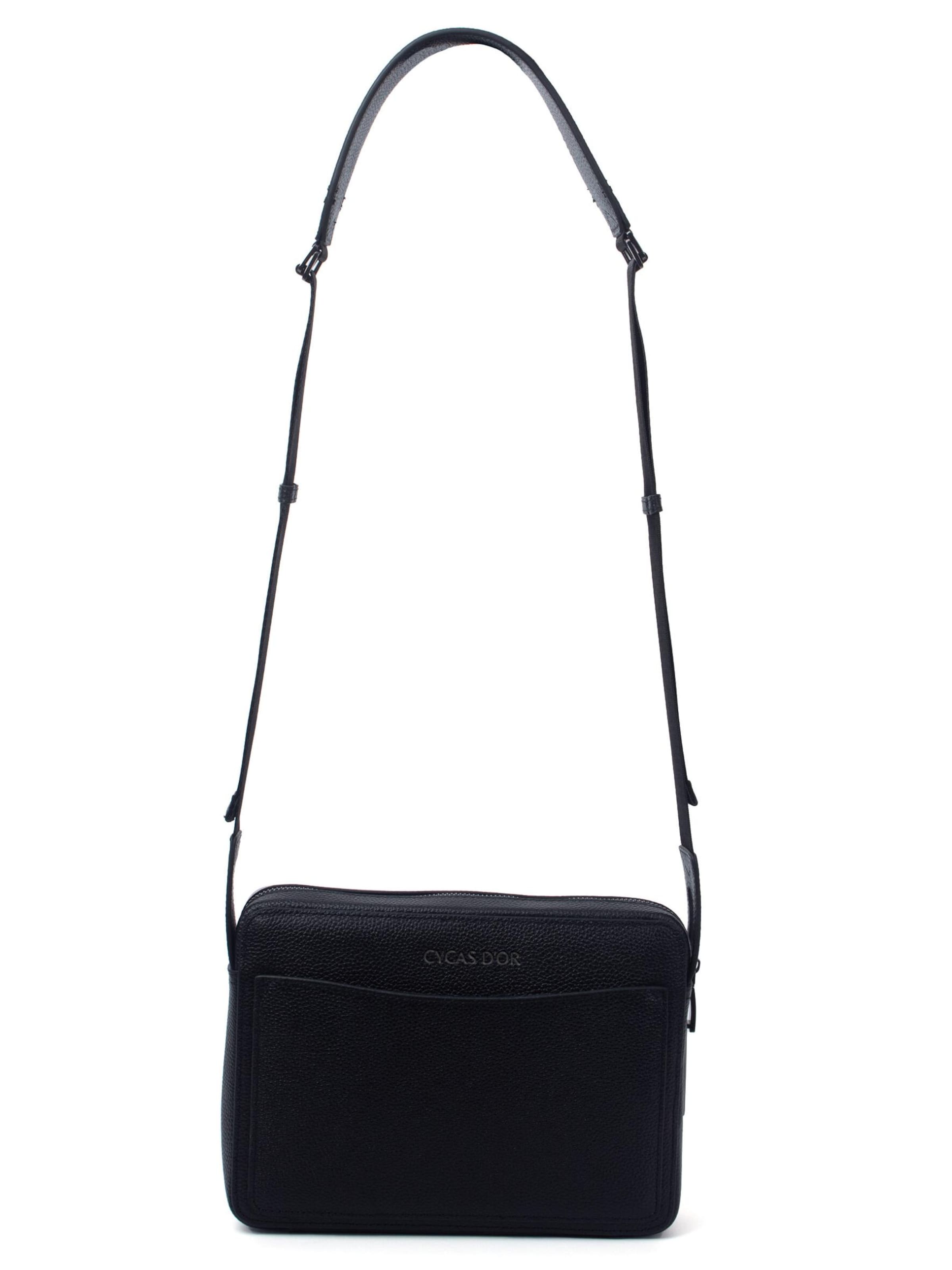 CYCAS D'OR - Bolso de hombro 'LEVANZO FINGERPRINT RECOGNITION' en negro