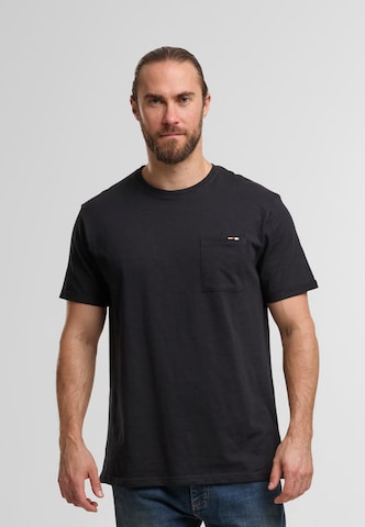 INDICODE JEANS Póló 'Andorra' - fekete: elől