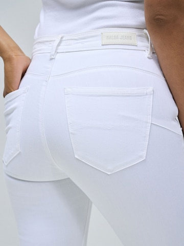 Salsa Jeans Skinny Kavbojke 'Faith' | bela barva