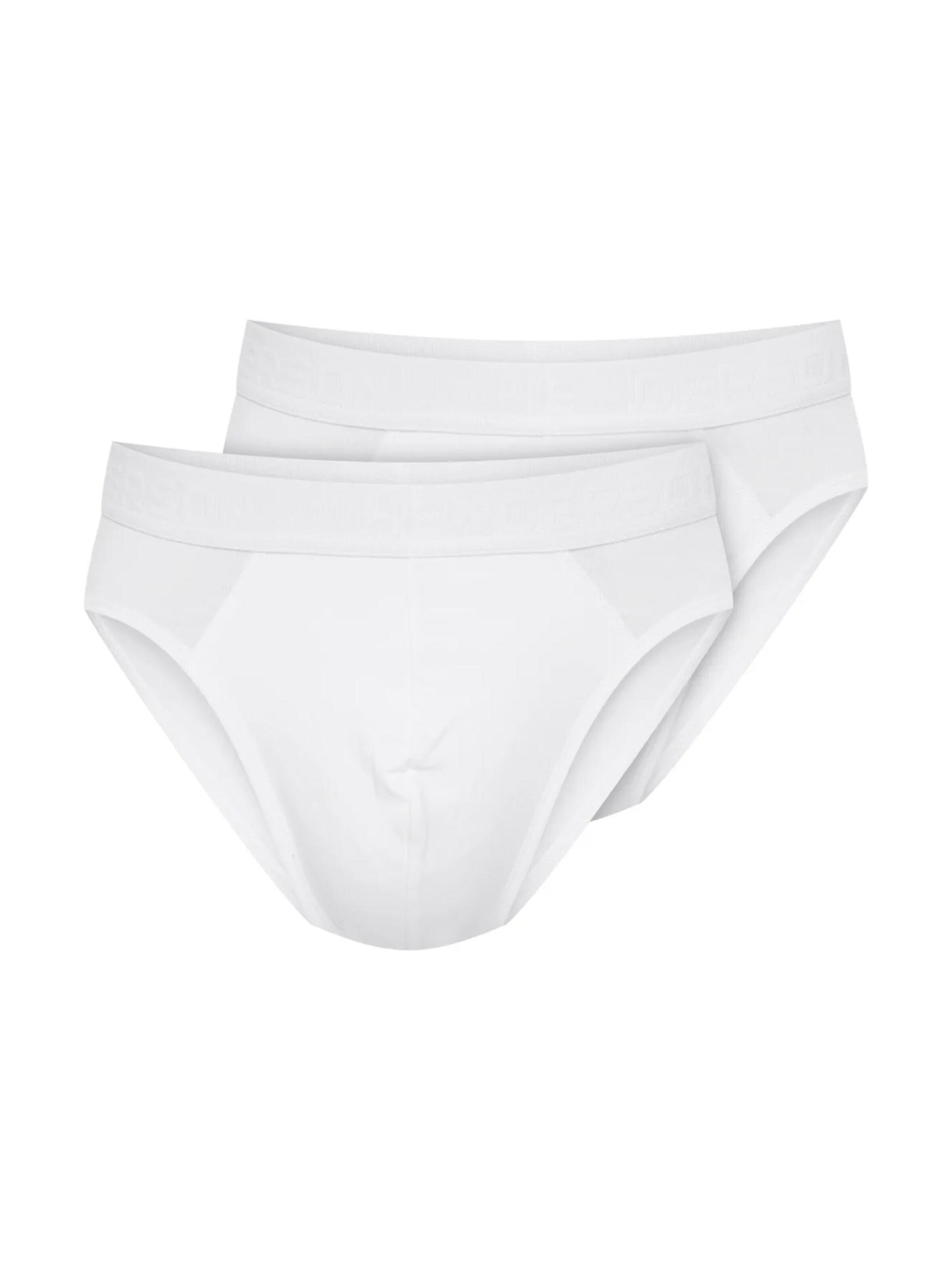 Henderson Slip 'Boxershorts Doppelpack aus Baumwolle Mix Atmungsaktiv bequem Move' in Wit: voorkant