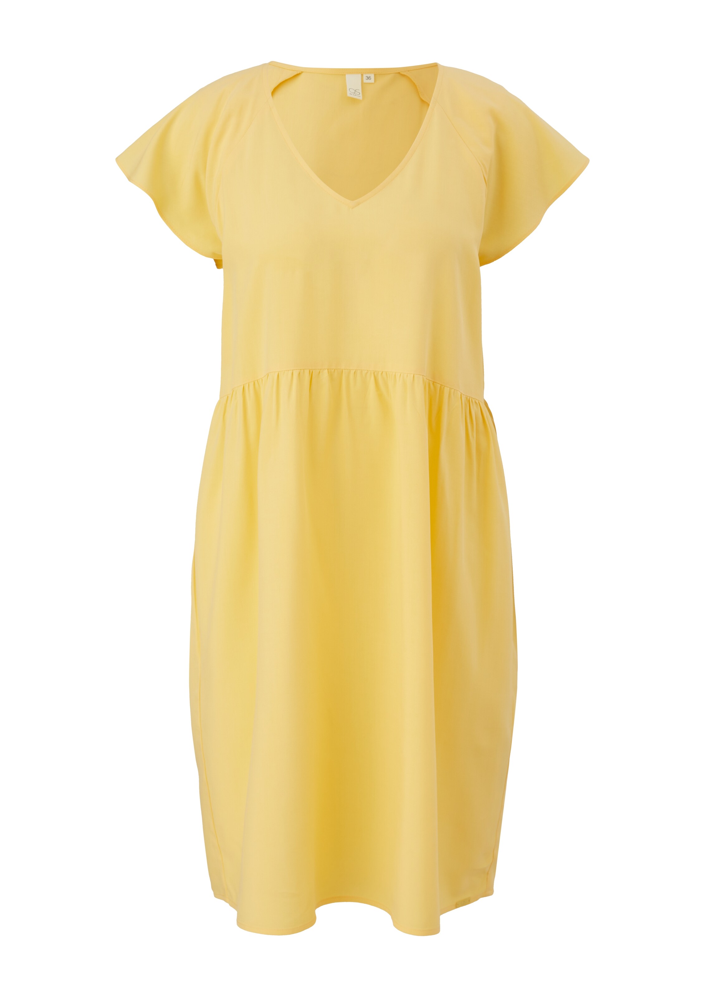 QS Kleid in Gelb: Vorderseite