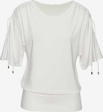 LASCANA Shirt in Beige: front