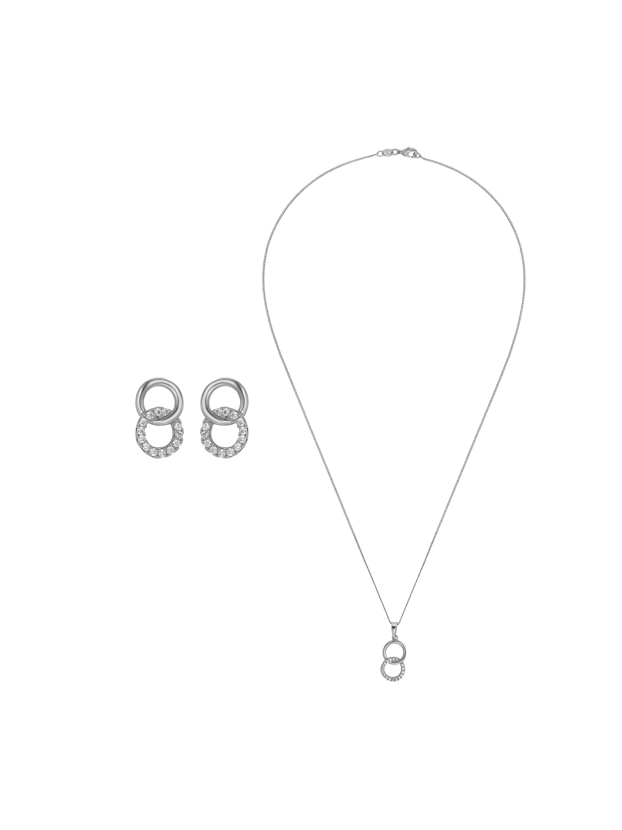 Heideman Jewelry set 'Lene' in Silver: front