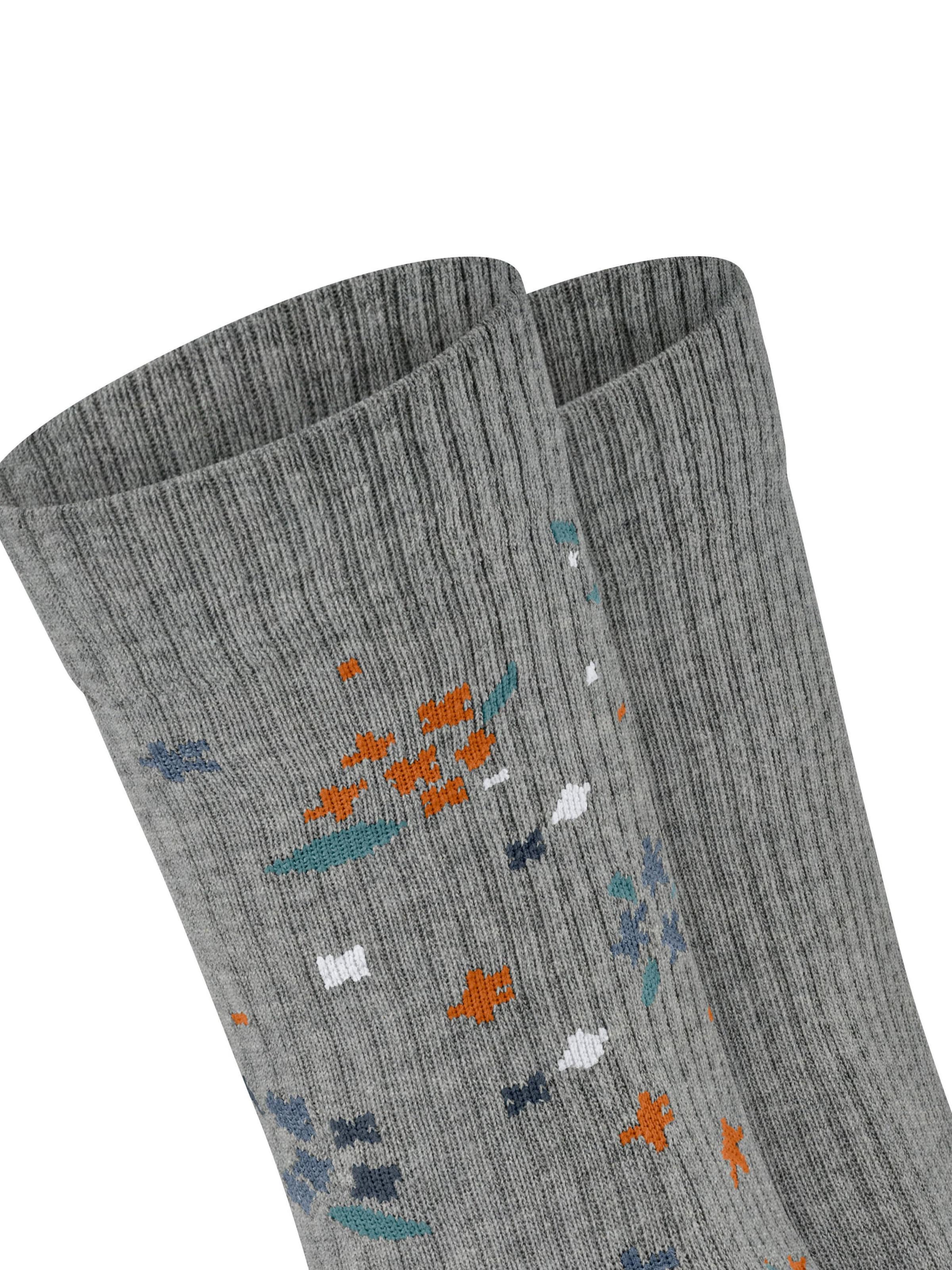 ESPRIT Socken 'Flower Rib 2-Pack'‌‌‌‌‌‌‌‌‌ in Grau