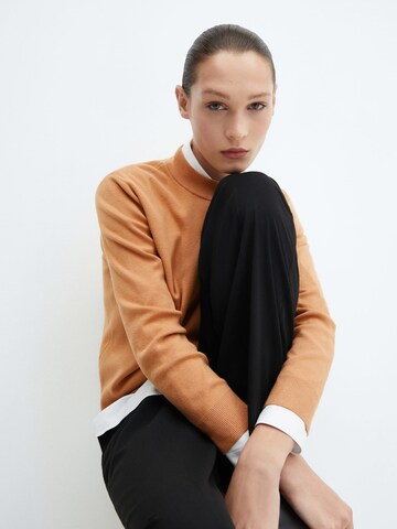 Pull-over 'TORTU' MANGO en marron