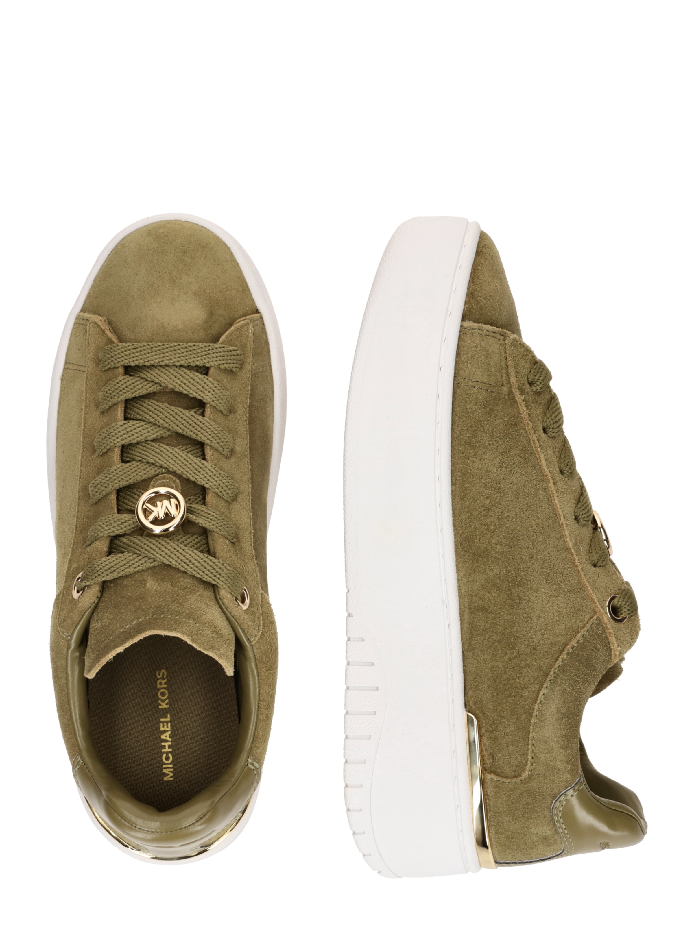 MICHAEL Michael Kors Ниски маратонки 'DOTTIE' в зелено