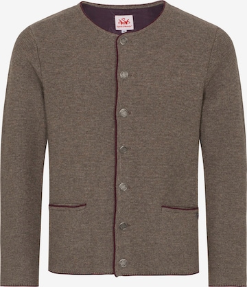 SPIETH & WENSKY Knitted Janker 'Pocking' in Brown: front