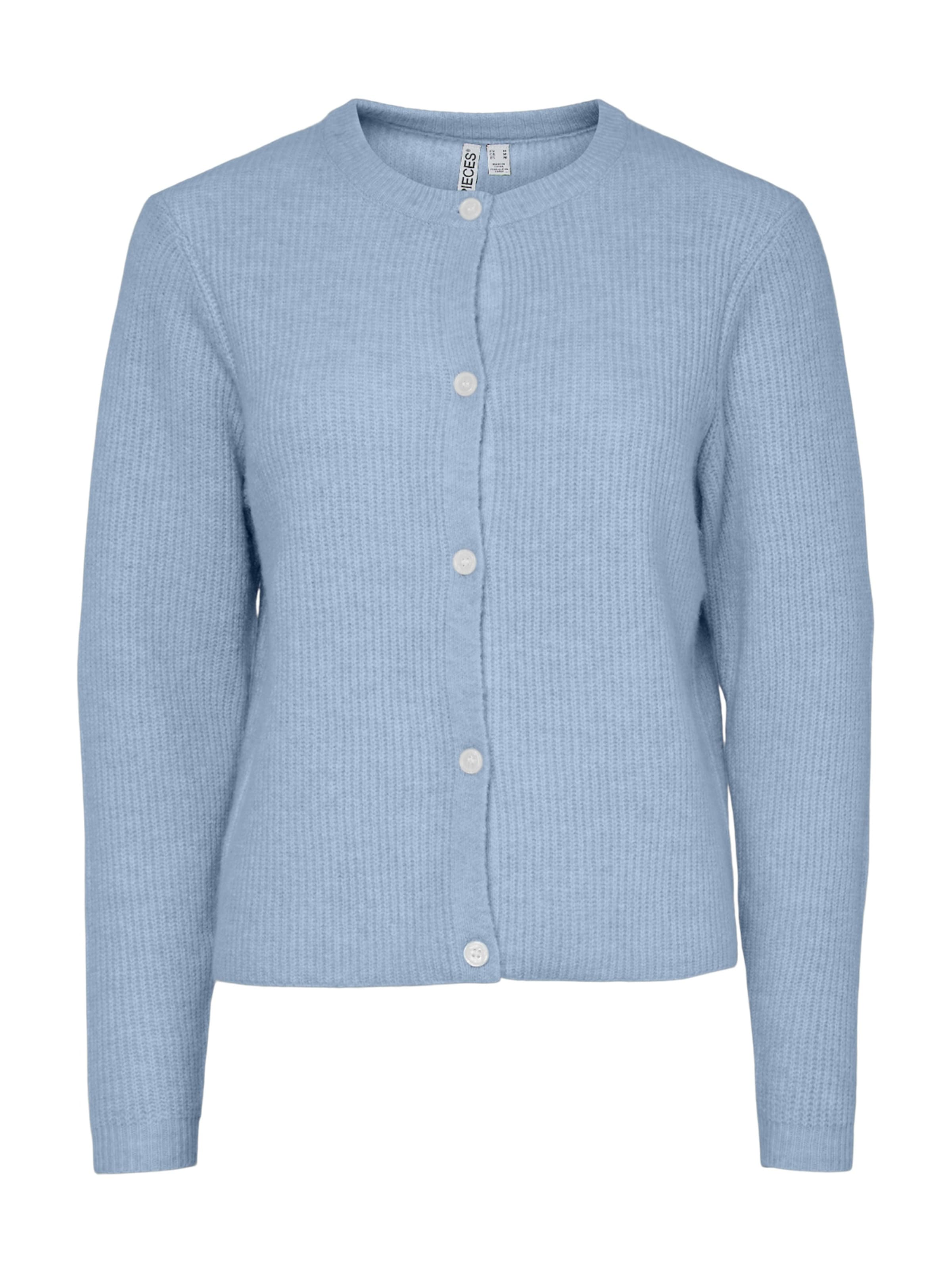 PIECES Knit Cardigan 'PCSilly' in Blue: front