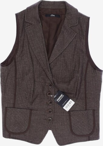 s.Oliver Vest in XL in Brown: front