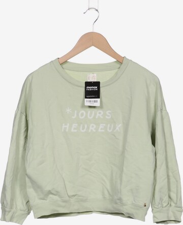 Des Petits Hauts Sweatshirt & Zip-Up Hoodie in XS in Green: front
