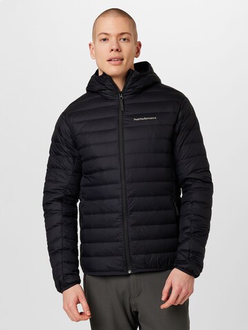 PEAK PERFORMANCE Athletic Jacket in Black: front