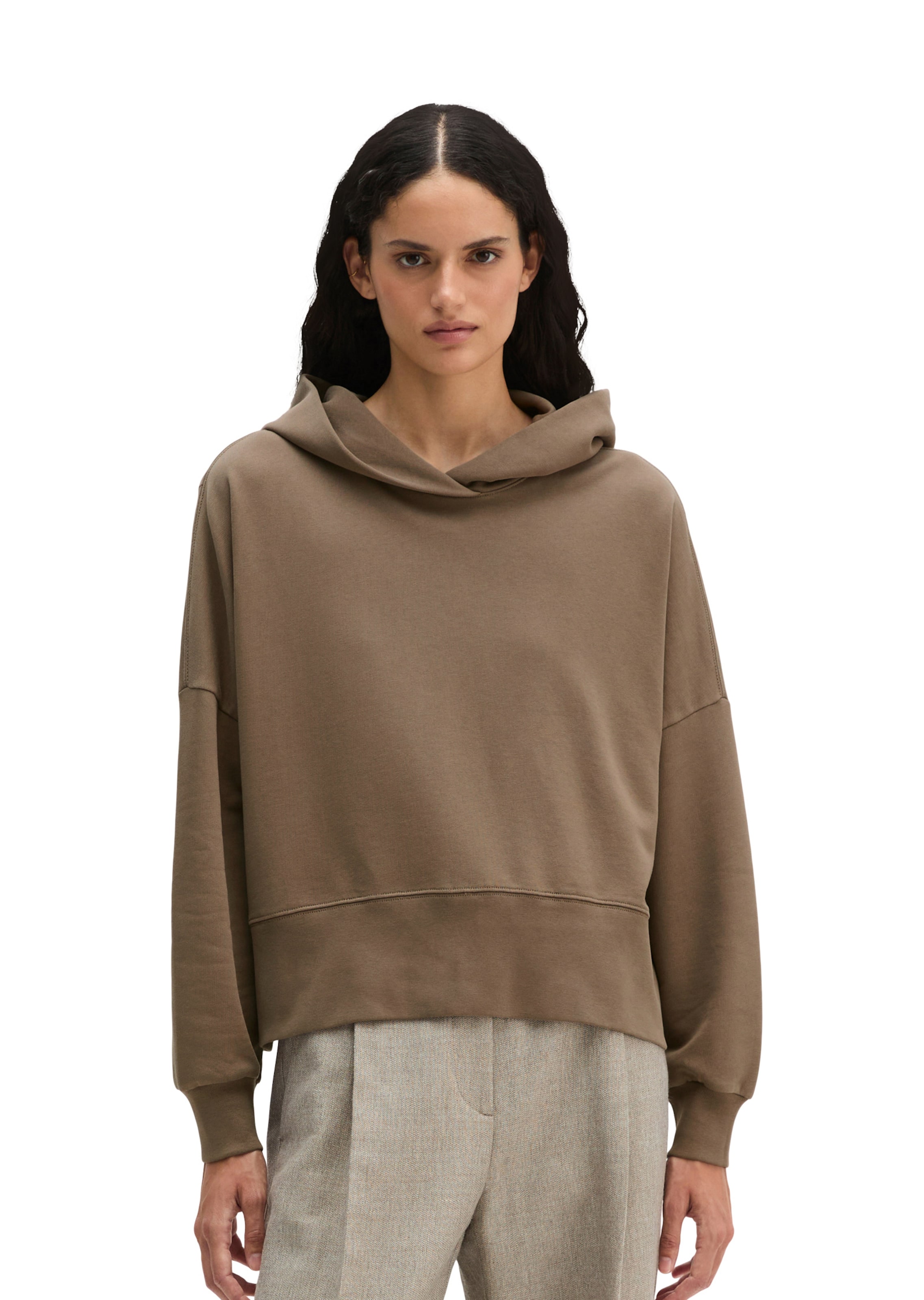 Marc O'Polo Sweatshirt in Braun: Vorderseite