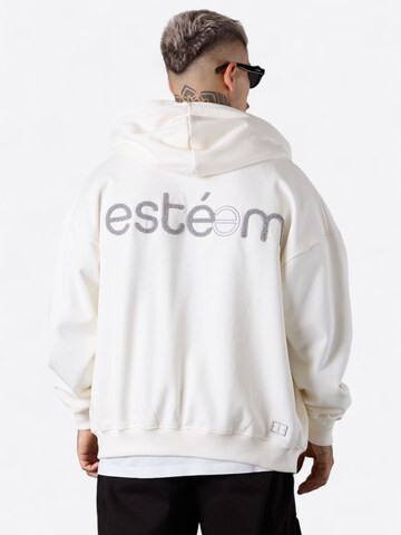ESTEEM Sweat jacket in White: front
