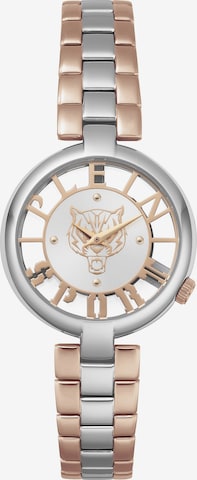 Plein Sport Analoog horloge 'Tiger Luxe' in Zilver: voorkant