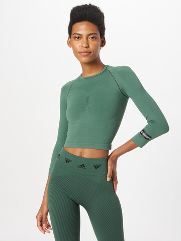 ADIDAS SPORTSWEAR - Camisa funcionais 'Formotion ' em verde: frente