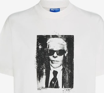 balta KARL LAGERFELD JEANS Marškinėliai: priekis
