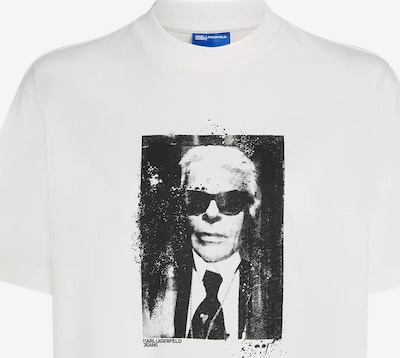 L dydžio Marškinėliai iš KARL LAGERFELD JEANS, spalva – pilka / juoda / balta, Prekių apžvalga