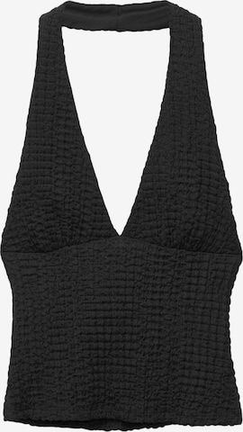 Top di Pull&Bear in nero: frontale