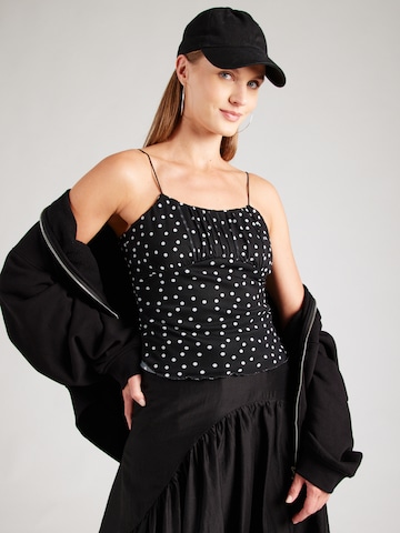ABOUT YOU Top 'Linda' in Zwart: voorkant