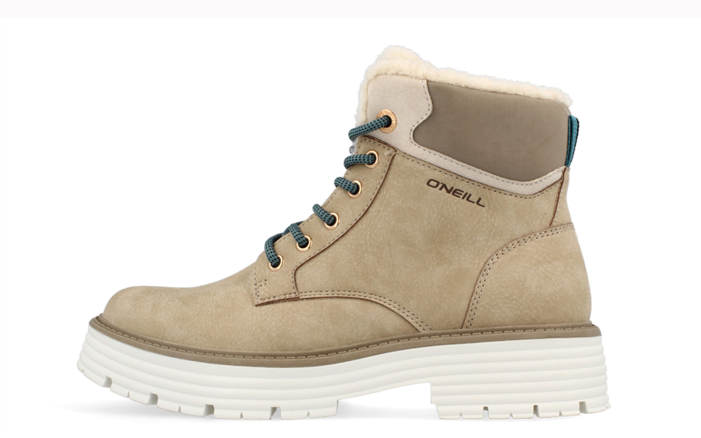 O'NEILL Lace-Up Ankle Boots in Beige: front