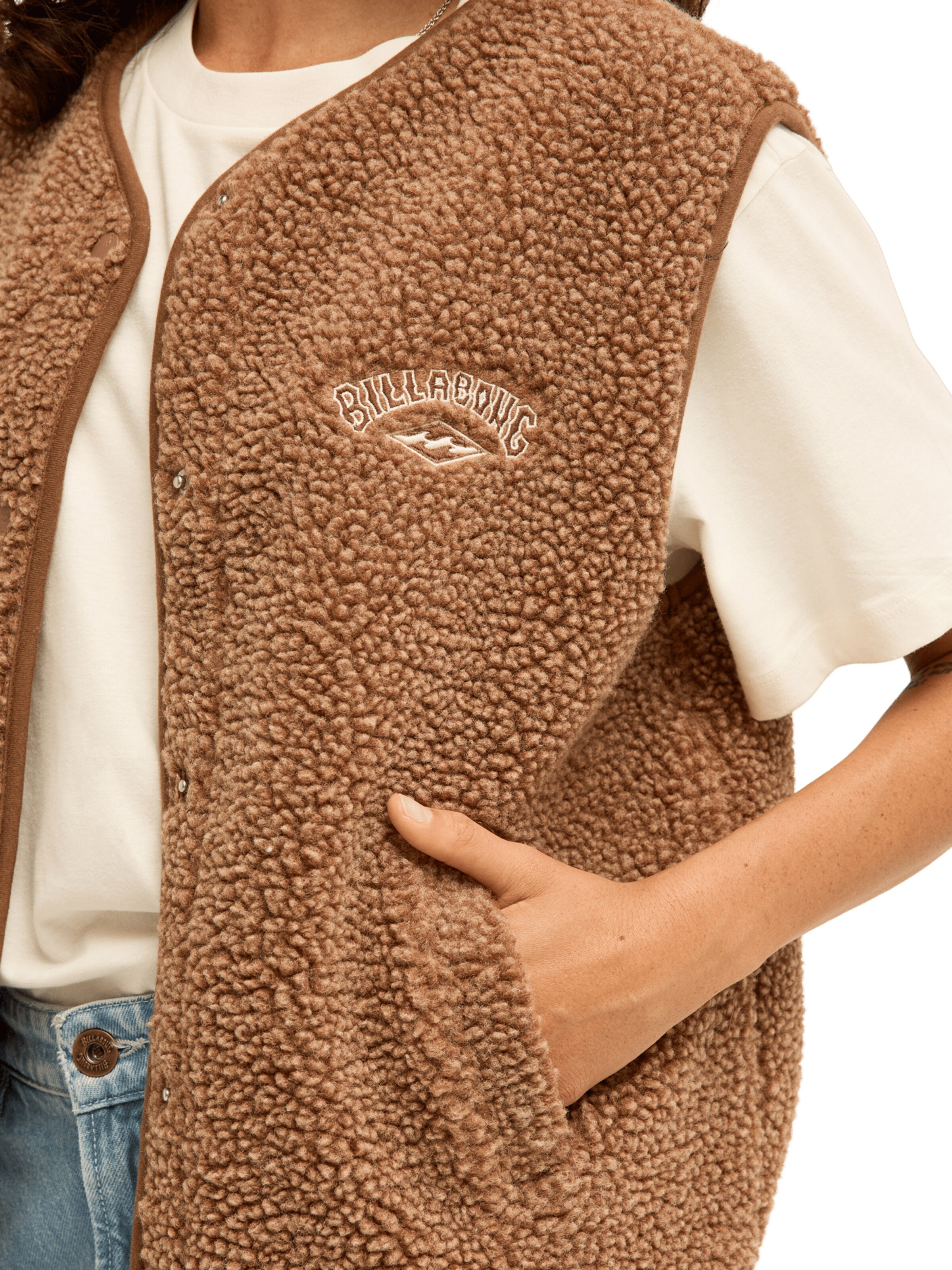 BILLABONG Vest 'Be Happy' in Brown