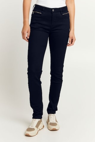 Fransa Slimfit Jeans in Blauw: voorkant