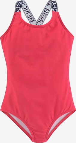 BENCH Swimsuit in Pink: front